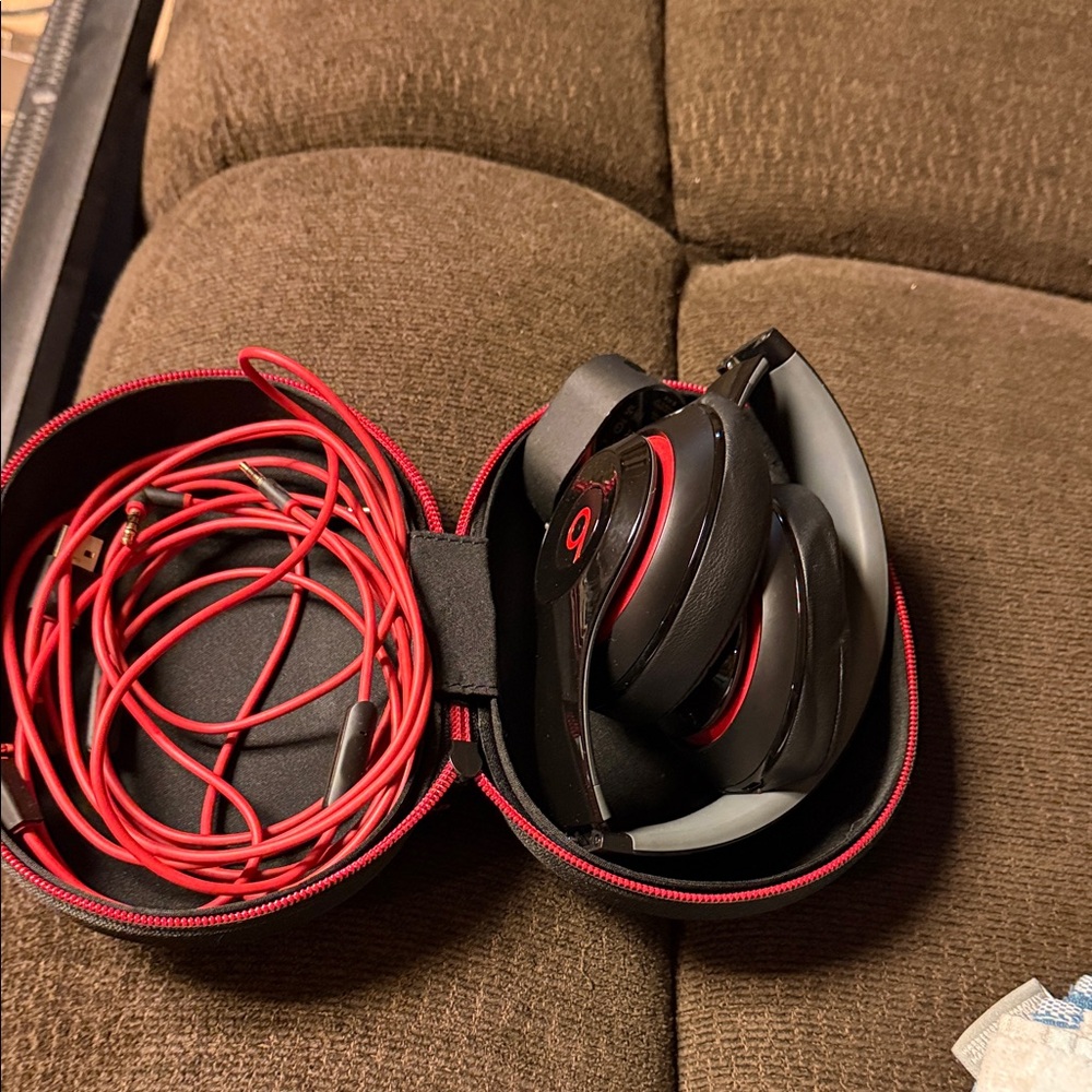 Beats by Dre Black and Red Headphones